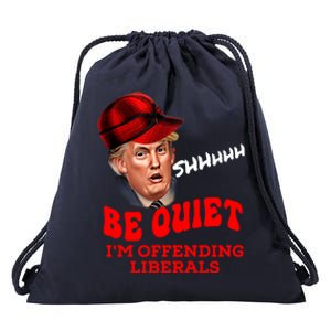 Christmas Political Humor Xmas Saying Pro Trump Anti Biden Gift Drawstring Bag