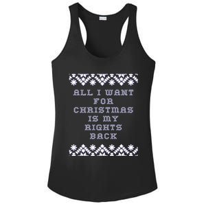 Christmas Political Humor Xmas Saying Pro Trump Anti Biden Gift Ladies PosiCharge Competitor Racerback Tank