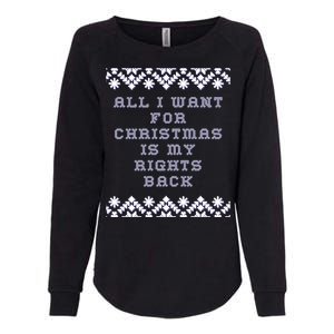 Christmas Political Humor Xmas Saying Pro Trump Anti Biden Gift Womens California Wash Sweatshirt