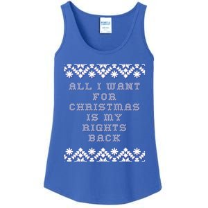 Christmas Political Humor Xmas Saying Pro Trump Anti Biden Gift Ladies Essential Tank