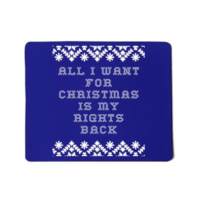 Christmas Political Humor Xmas Saying Pro Trump Anti Biden Gift Mousepad