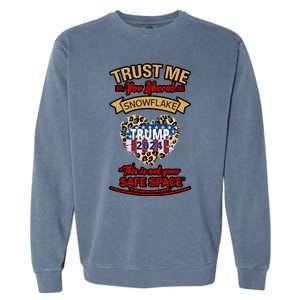 Christmas Political Humor Xmas Saying Pro Trump Anti Biden Meaningful Gift Garment-Dyed Sweatshirt