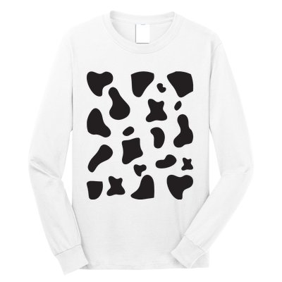 Cow Print Halloween Costume Cow Animal Long Sleeve Shirt