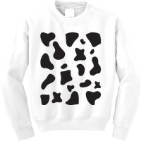 Cow Print Halloween Costume Cow Animal Kids Sweatshirt