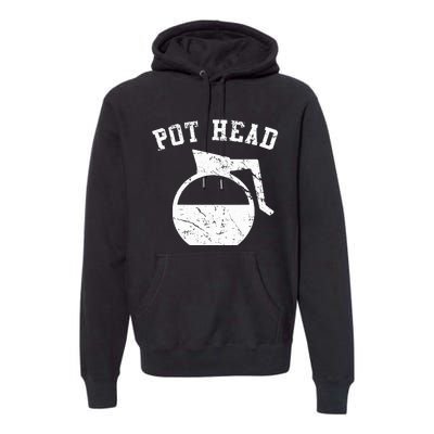 Coffee Pot Head Premium Hoodie