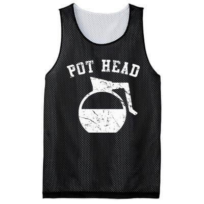 Coffee Pot Head Mesh Reversible Basketball Jersey Tank