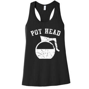 Coffee Pot Head Women's Racerback Tank