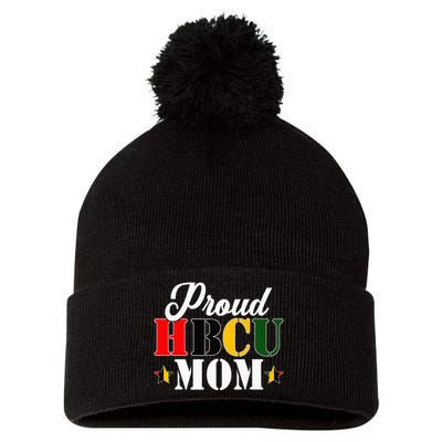 Cute Proud Hbcu Mom Black College & University MotherS Day Pom Pom 12in Knit Beanie