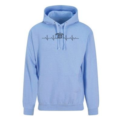 Camera Photography Heartbeat For Photographers Unisex Surf Hoodie