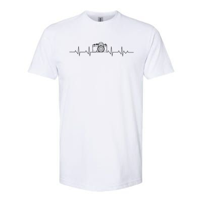 Camera Photography Heartbeat For Photographers Softstyle CVC T-Shirt