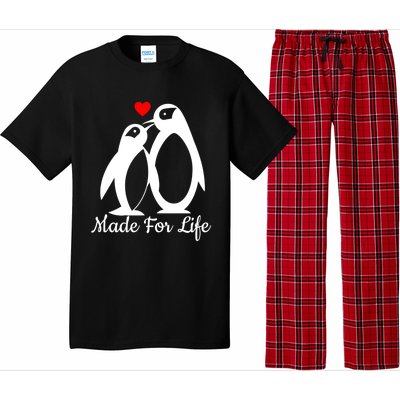 Cute Penguin Heart Valentines Day Gift Pajama Set