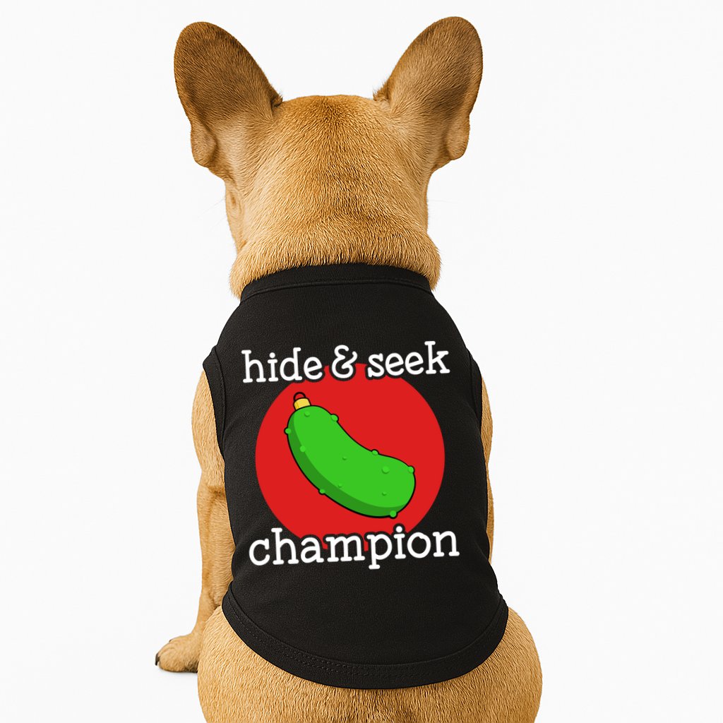 Christmas Pickle Hide And Seek Champion Gift Doggie Tank