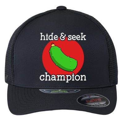 Christmas Pickle Hide And Seek Champion Gift Flexfit Unipanel Trucker Cap