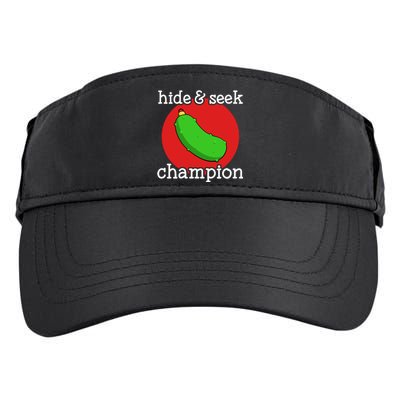 Christmas Pickle Hide And Seek Champion Gift Adult Drive Performance Visor