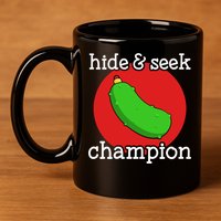 Christmas Pickle Hide And Seek Champion Gift 11oz C Handle Ceramic Mug