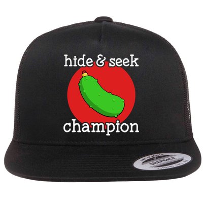Christmas Pickle Hide And Seek Champion Gift Flatbill Hat