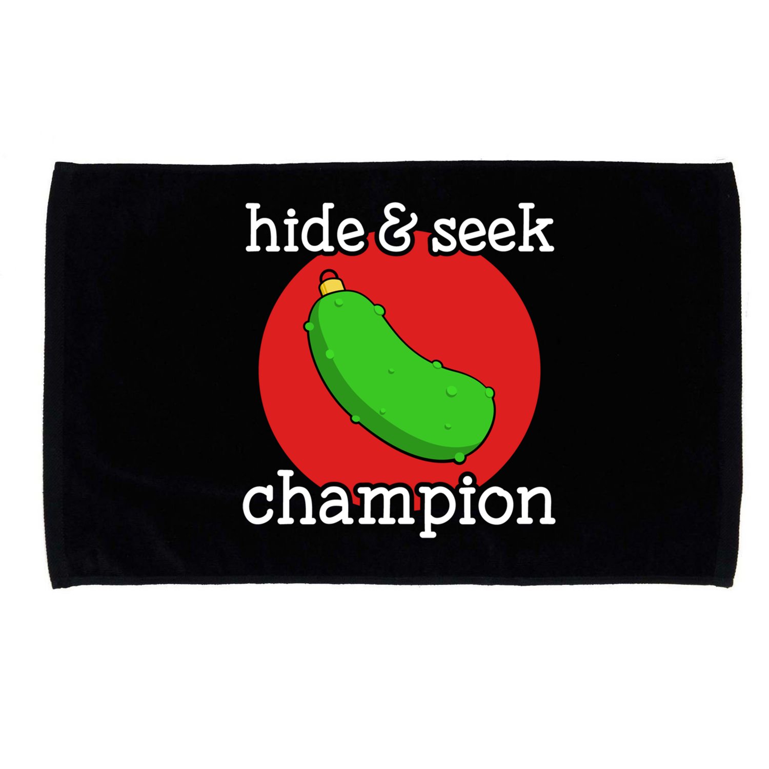 Christmas Pickle Hide And Seek Champion Gift Microfiber Hand Towel