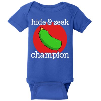 Christmas Pickle Hide And Seek Champion Gift Baby Bodysuit