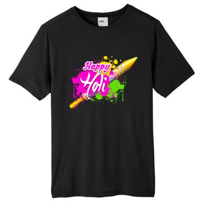 Colorful Pichkari Happy Holi Gift Tall Fusion ChromaSoft Performance T-Shirt