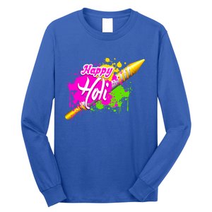 Colorful Pichkari Happy Holi Gift Long Sleeve Shirt