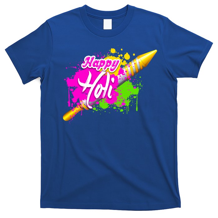 Colorful Pichkari Happy Holi Gift T-Shirt