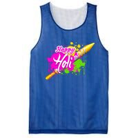 Colorful Pichkari Happy Holi Gift Mesh Reversible Basketball Jersey Tank