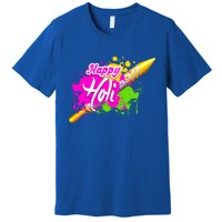 Colorful Pichkari Happy Holi Gift Premium T-Shirt