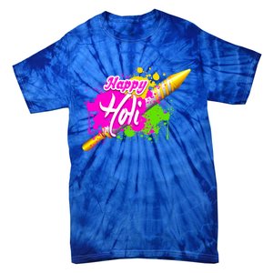 Colorful Pichkari Happy Holi Gift Tie-Dye T-Shirt