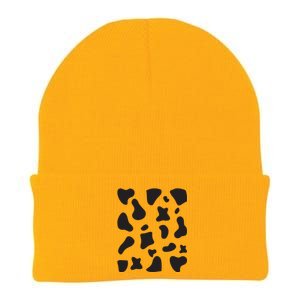 Cow Print Halloween Costume Cow Animal Knit Cap Winter Beanie