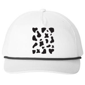 Cow Print Halloween Costume Cow Animal Snapback Five-Panel Rope Hat