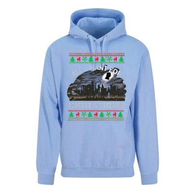 Christmas Political Humor Xmas Saying Pro Trump Anti Biden Unisex Surf Hoodie