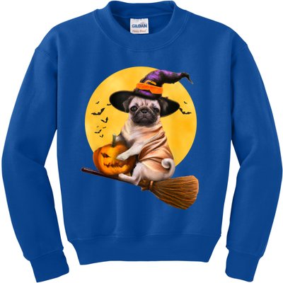 Cute Pug Halloween Costume Shirt Boys Girls Dog Kids Sweatshirt