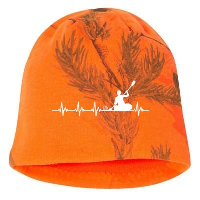 Canoe Polo Heartbeat Costume Love Water Team Sports Cool Gift Kati - Camo Knit Beanie