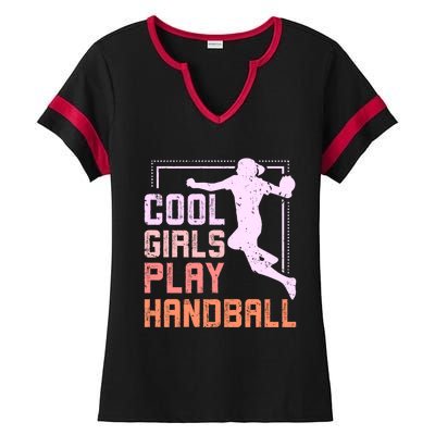 Cool Play Handball Cool Gift Ladies Halftime Notch Neck Tee