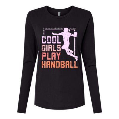 Cool Play Handball Cool Gift Womens Cotton Relaxed Long Sleeve T-Shirt