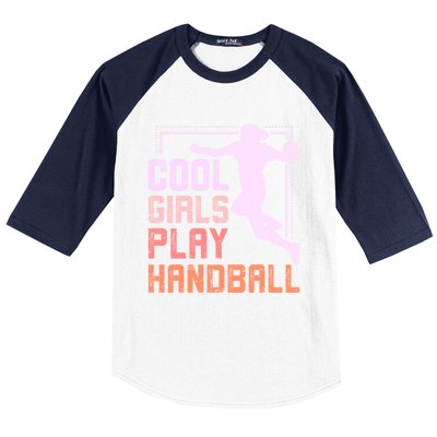 Cool Play Handball Cool Gift Baseball Sleeve Shirt