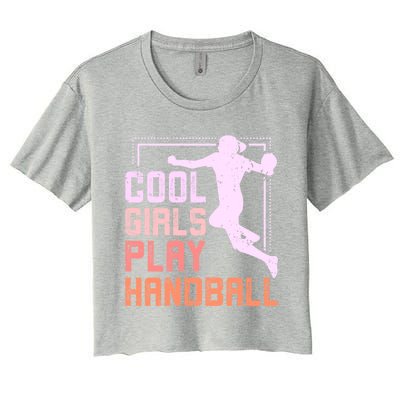 Cool Play Handball Cool Gift Women's Crop Top Tee