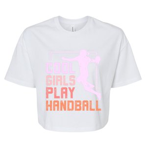 Cool Play Handball Cool Gift Bella+Canvas Jersey Crop Tee