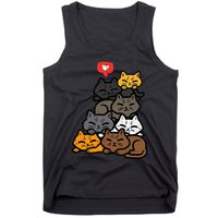 Cat Pile Heart Kawaii Kitten Anime Tank Top