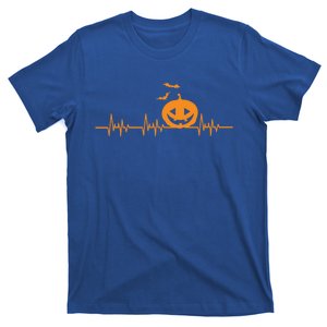 Carved Pumpkin Halloween Heartbeat Nurse Meaningful Gift T-Shirt