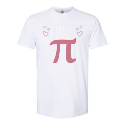 Cutie Pi Hearts Happy Pi Day Gift For Moth Lovers Softstyle® CVC T-Shirt