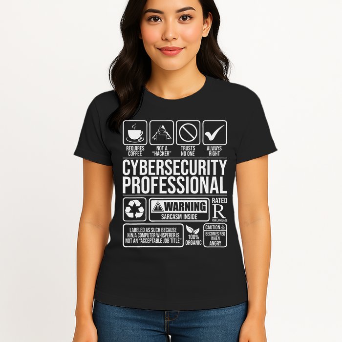 Cybersecurity Professional Hacker Certified Tech Security Women's T-Shirt