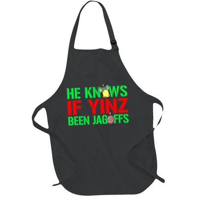 Christmas Pittsburghese He Knows If Yinz Been Jagoffs Apron