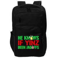 Christmas Pittsburghese He Knows If Yinz Been Jagoffs Impact Tech Backpack