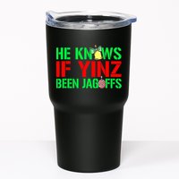 Christmas Pittsburghese He Knows If Yinz Been Jagoffs Tumbler