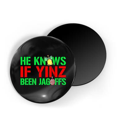 Christmas Pittsburghese He Knows If Yinz Been Jagoffs Magnet