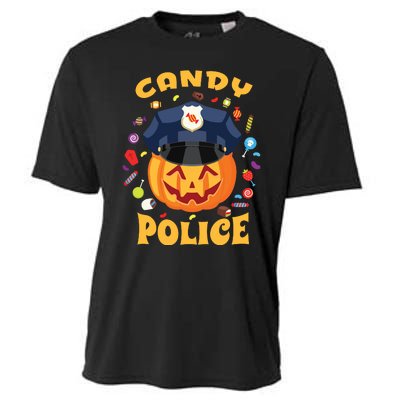 Candy Police Halloween Party Costume Security Funny Cooling Performance Crew T-Shirt