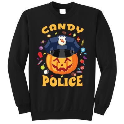 Candy Police Halloween Party Costume Security Funny Sweatshirt