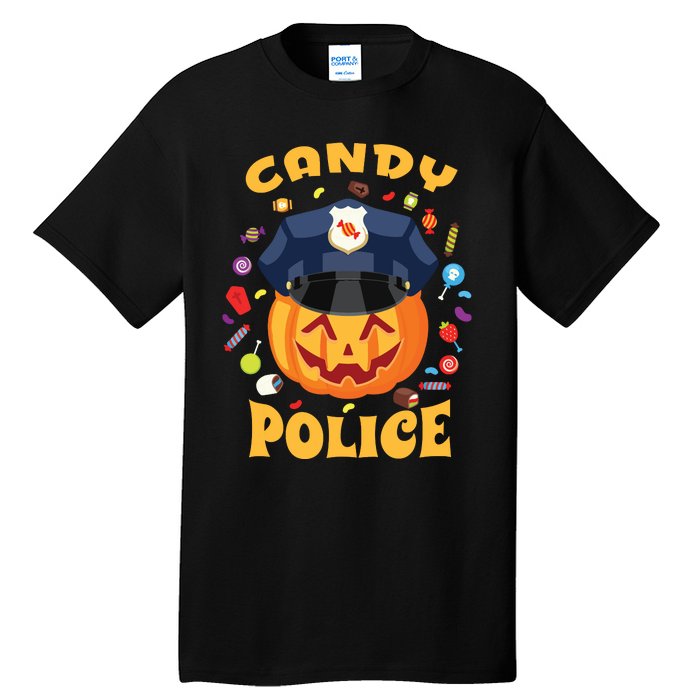 Candy Police Halloween Party Costume Security Funny Tall T-Shirt