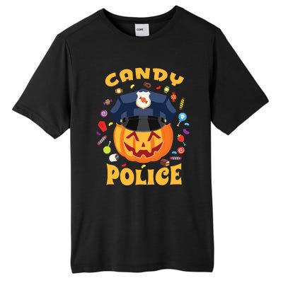 Candy Police Halloween Party Costume Security Funny Tall Fusion ChromaSoft Performance T-Shirt